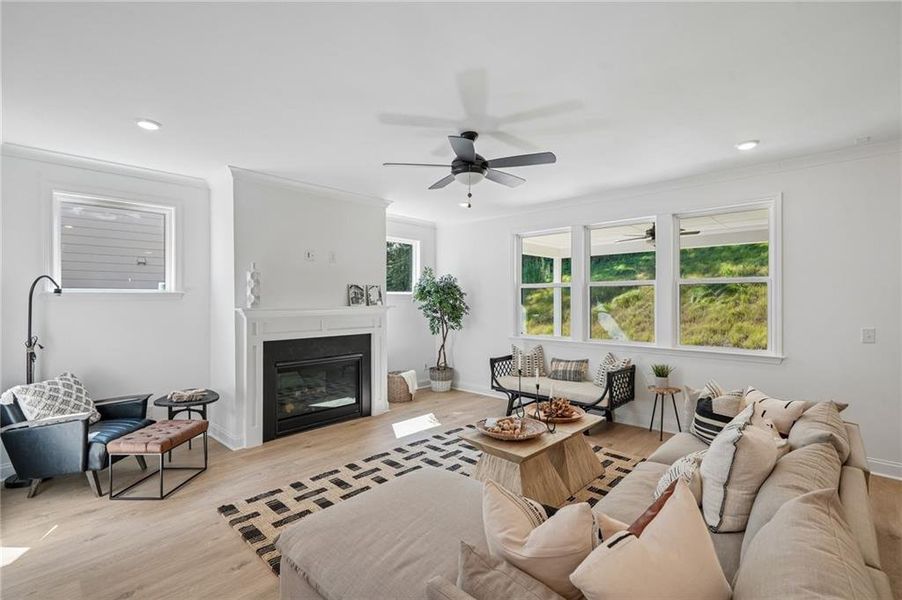 Furnished interior view inside a new home in Reserve at Hickory Walk, Kennesaw (Image 5). Furnished interior view inside a new home in Reserve at Hickory Walk, Kennesaw (Image 5).