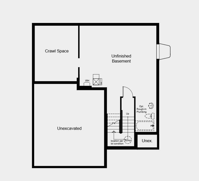 2D floor plan layout for the Gray by Taylor Morrison in The Aurora Highlands Town Collection, Aurora, CO (Image 4).