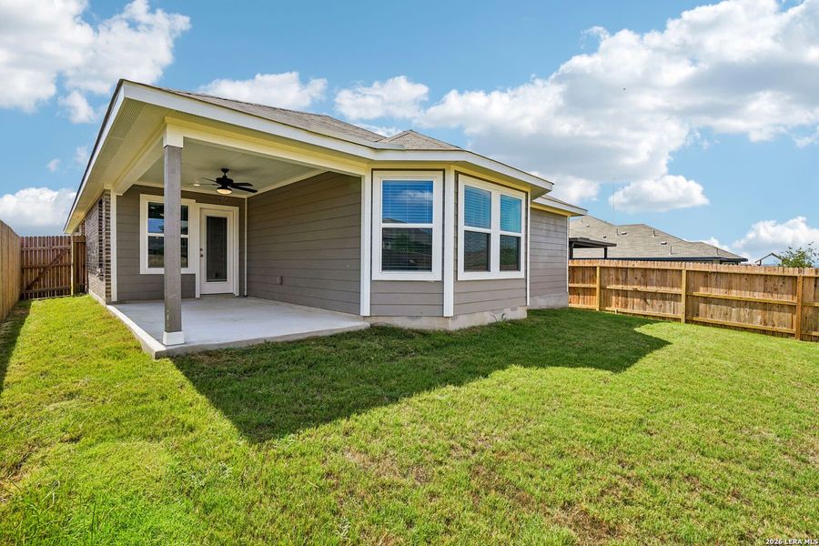 Exterior details and patio area of a home in Sagebrooke - Premier Series, San Antonio (Image 3).