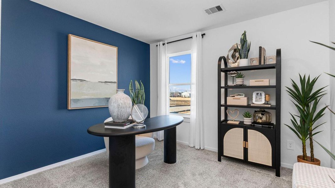 Furnished interior view inside a new home in Legacy Village, Houston (Image 18). Furnished interior view inside a new home in Legacy Village, Houston (Image 18).