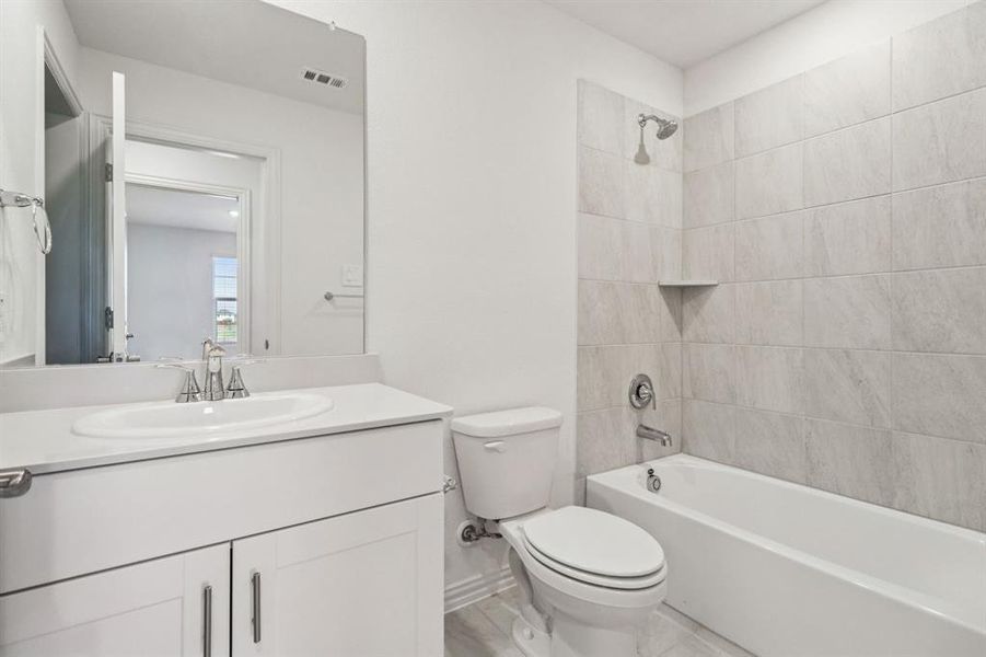 Furnished interior view inside a new home in Lakehaven - Premier Series, Farmersville (Image 12). Furnished interior view inside a new home in Lakehaven - Premier Series, Farmersville (Image 12).