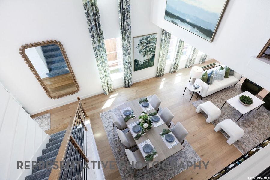 Furnished interior view inside a new home in Davis Ranch, San Antonio (Image 12). Furnished interior view inside a new home in Davis Ranch, San Antonio (Image 12).