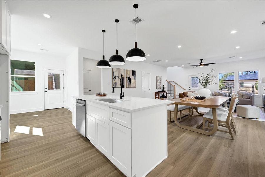 Furnished interior view inside a new home in , Houston (Image 15).