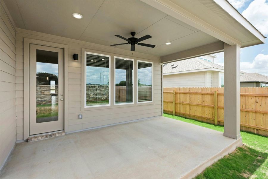Exterior details and patio area of a home in East View Farms, Georgetown (Image 4). Exterior details and patio area of a home in East View Farms, Georgetown (Image 4).