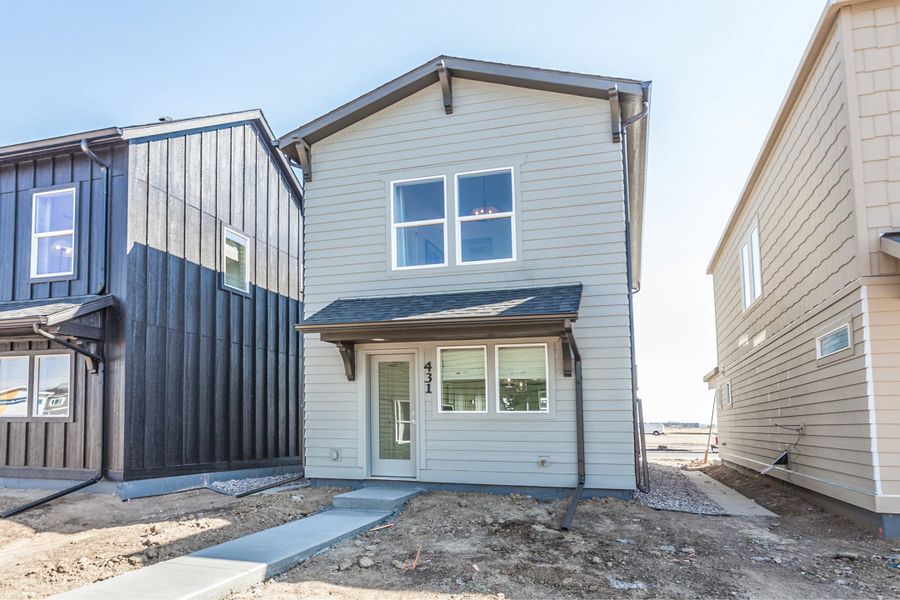 Representative exterior details of a home built from the Magnolia by Hartford Homes in Bloom, Fort Collins (Image 28).