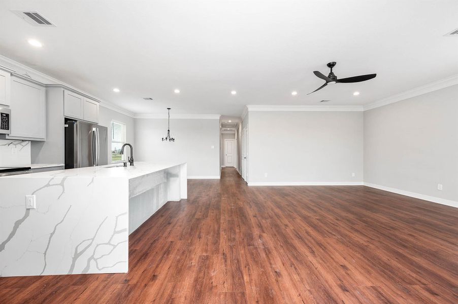 Furnished interior view inside a new home in , Galveston (Image 15). Furnished interior view inside a new home in , Galveston (Image 15).