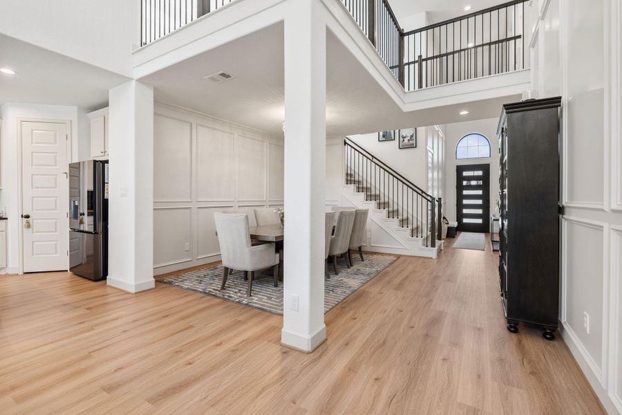 Furnished interior view inside a new home in , Richmond (Image 40). Furnished interior view inside a new home in , Richmond (Image 40).