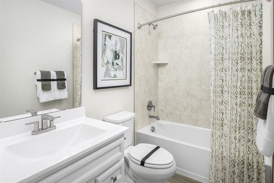 Representative furnished interior of a home built from the Schubert by Ryan Homes in Alexander Towns, Lawrenceville (Image 28).