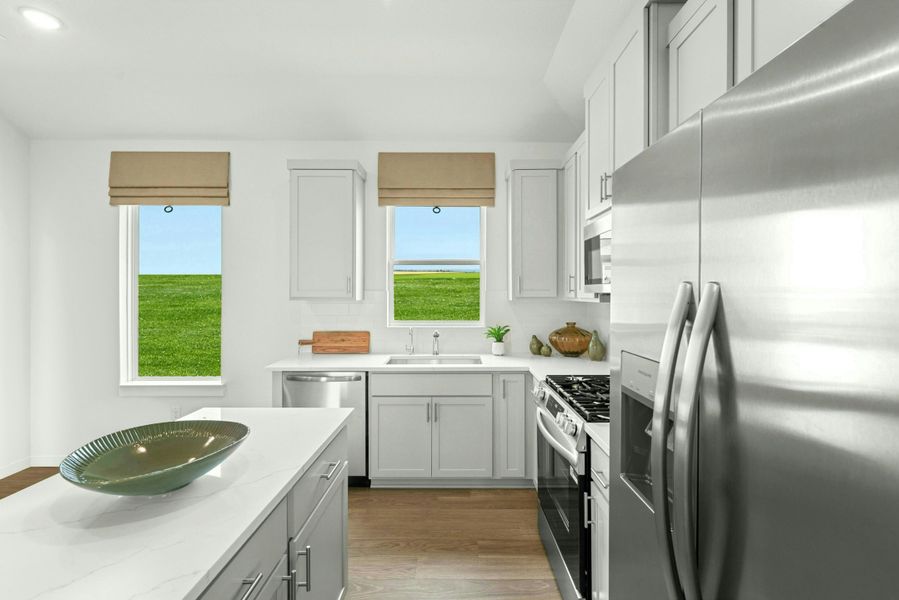 Representative furnished interior of a home built from the Bluebonnet by Scott Felder Homes in Mayfair, New Braunfels (Image 14). Representative furnished interior of a home built from the Bluebonnet by Scott Felder Homes in Mayfair, New Braunfels (Image 14).