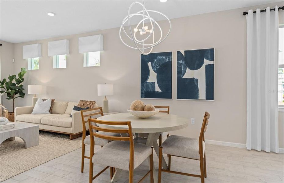 Furnished interior view inside a new home in Del Webb Minneola, Minneola (Image 3). Furnished interior view inside a new home in Del Webb Minneola, Minneola (Image 3).