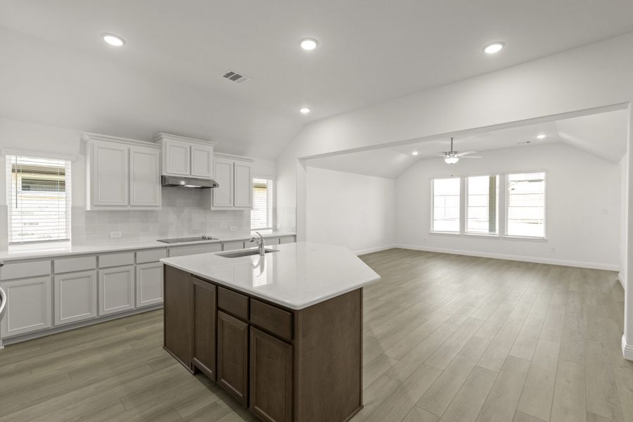 Furnished interior view inside a new home in Keeneland, Aubrey (Image 9).
