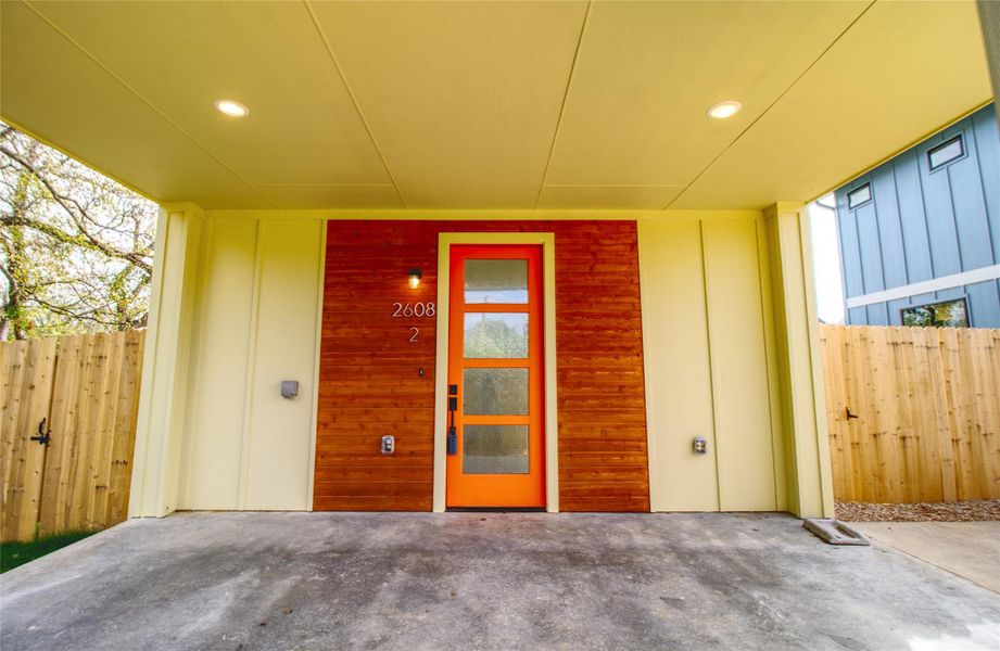 View of exterior entry with a patio area View of exterior entry with a patio area