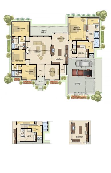 2D floor plan layout for the Castell Bonus by Carothers Executive Homes in Eagle Heights, Salado, TX (Image 2). 2D floor plan layout for the Castell Bonus by Carothers Executive Homes in Eagle Heights, Salado, TX (Image 2).