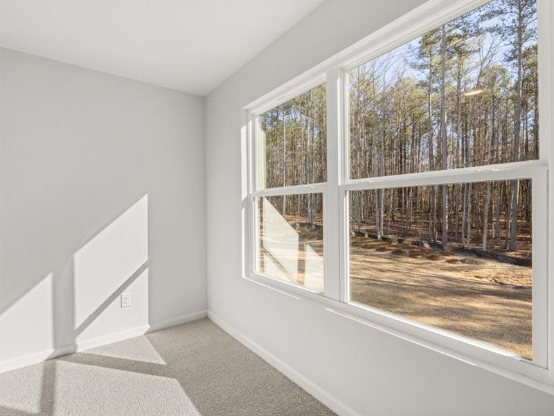 Spacious, unfurnished interior of a new home in Hamptons at Riverwood South, Dallas (Image 33).