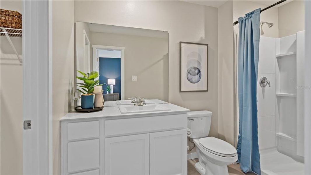 Furnished interior view inside a new home in Crosswinds, Haines City (Image 15).