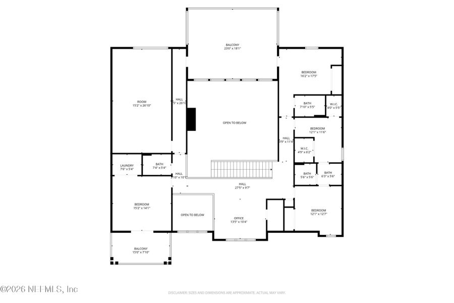 2D floor plan layout of this home in , Ponte Vedra, FL (Image 5).
