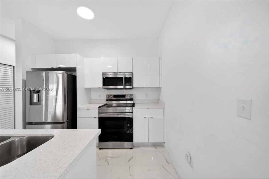 Furnished interior view inside a new home in , Miami (Image 16).