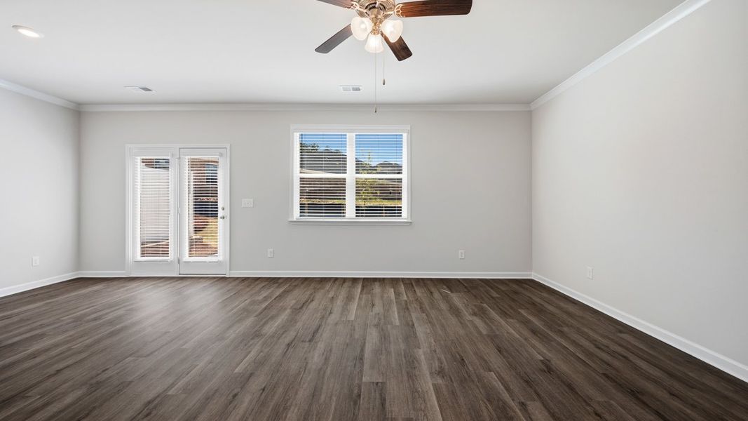 Spacious, unfurnished interior of a new home in Independence Villas and Townhomes, Loganville (Image 17). Spacious, unfurnished interior of a new home in Independence Villas and Townhomes, Loganville (Image 17).