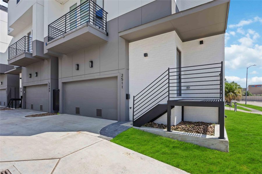 Exterior details and patio area of a home in , Houston (Image 2). Exterior details and patio area of a home in , Houston (Image 2).