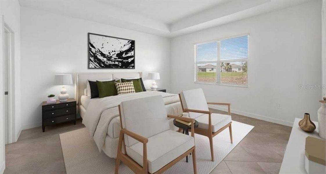 Furnished interior view inside a new home in Island Lakes at Coco Bay: Executive Homes, Englewood (Image 7). Furnished interior view inside a new home in Island Lakes at Coco Bay: Executive Homes, Englewood (Image 7).