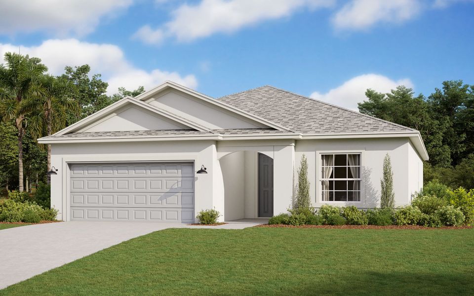 Representative exterior photo of a completed home built from the Belmar by Cardel Homes in Fieldstone, Plant City, FL (Image 6).