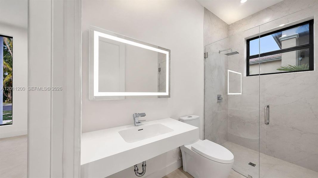 Furnished interior view inside a new home in , Miami Lakes (Image 19).