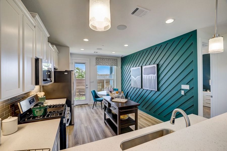 Furnished interior view inside a new home in Avery Centre, Round Rock (Image 17).
