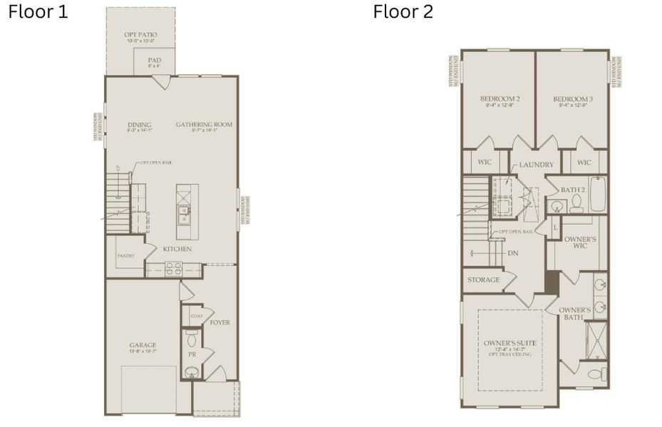 2D floor plan layout of this home in McConnell Ridge, McLeansville, NC (Image 4).