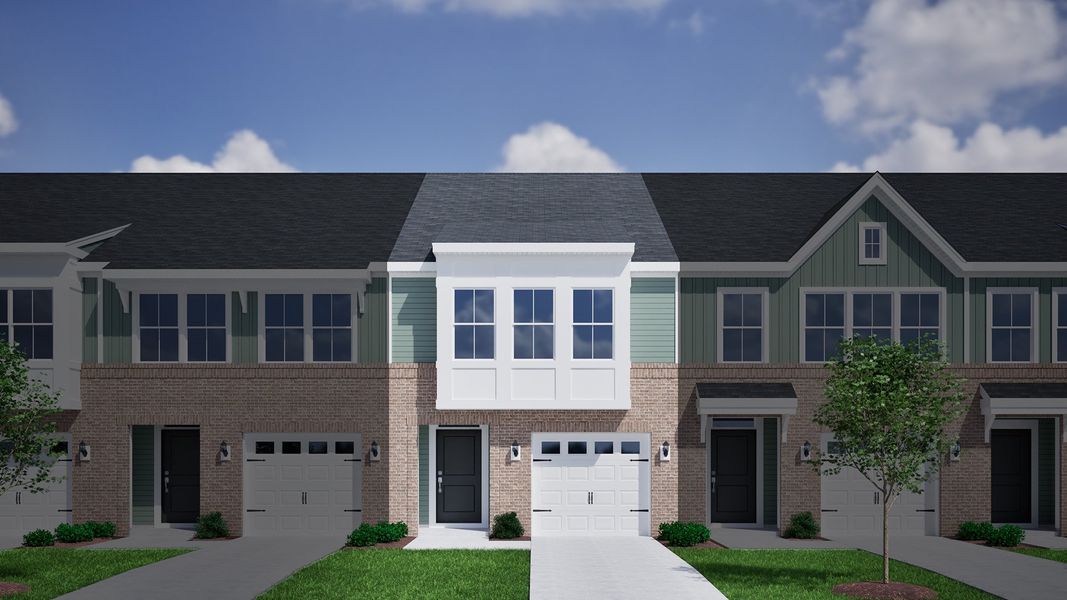 Representative exterior photo of a completed home built from the Foxglove - Genesis Value Collection by Mungo Homes in Westview, Charlotte, NC (Image 16).