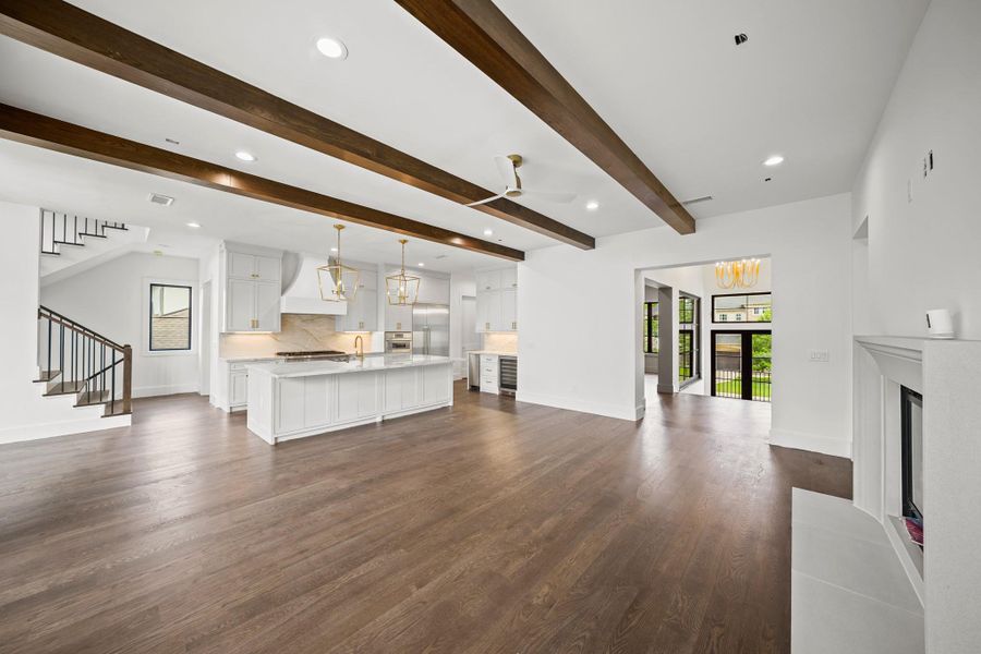 Similar Completed Design by Builder: Kitchen/ Living Area Similar Completed Design by Builder: Kitchen/ Living Area