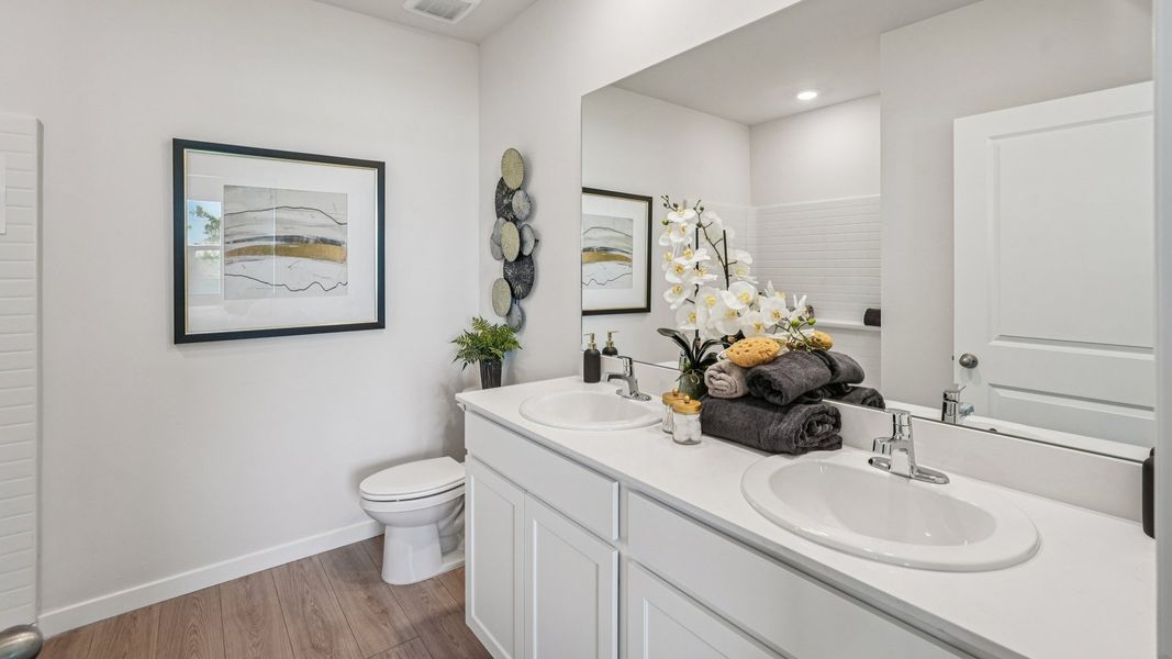 Furnished interior view inside a new home in Palmetto Landing at Babcock Ranch Express, Punta Gorda (Image 17).