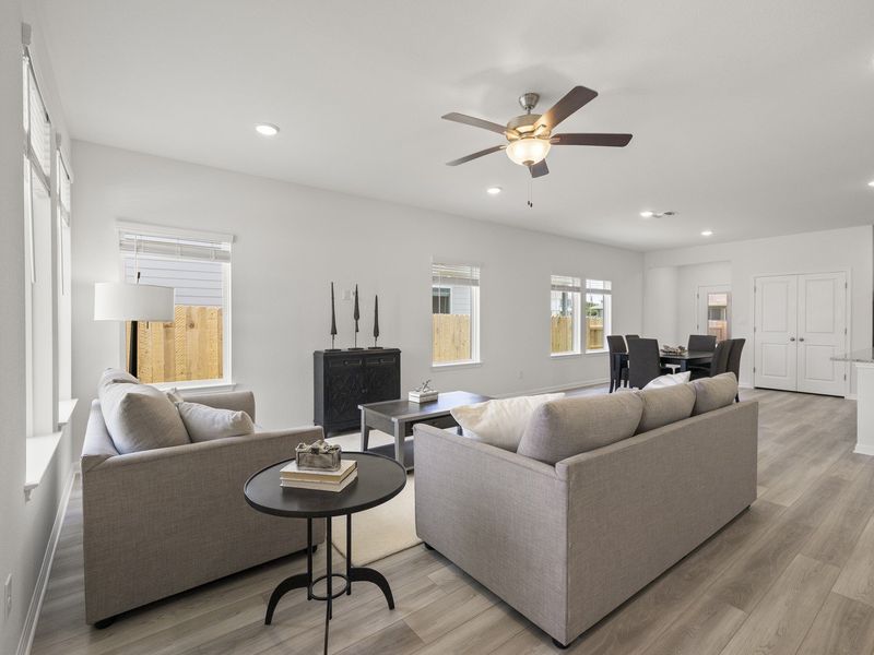 Furnished interior view inside a new home in Grande Estates, Bertram (Image 6). Furnished interior view inside a new home in Grande Estates, Bertram (Image 6).
