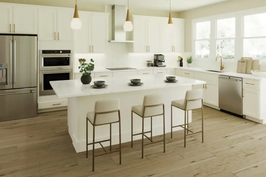 Representative furnished interior of a home built from the Olive by Fischer Homes in Easton Park, Dallas (Image 3).