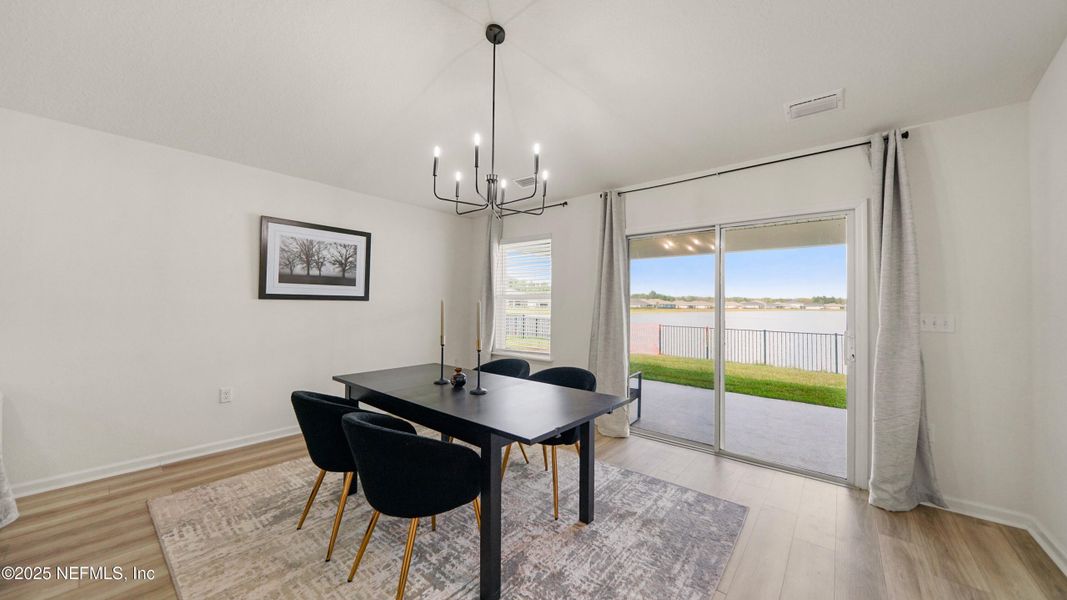 Furnished interior view inside a new home in , Jacksonville (Image 16). Furnished interior view inside a new home in , Jacksonville (Image 16).