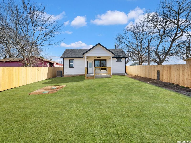 Exterior details and patio area of a home in , Lytle (Image 3).