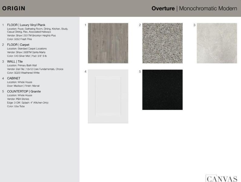 7815 Summer Solstice Street design selections 7815 Summer Solstice Street design selections