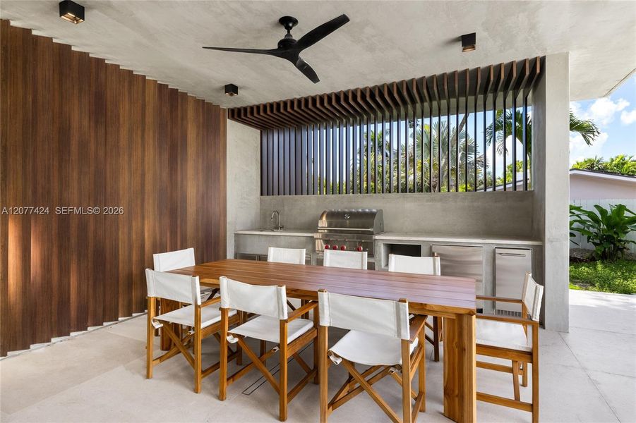 Exterior details and patio area of a home in , Pinecrest (Image 28). Exterior details and patio area of a home in , Pinecrest (Image 28).