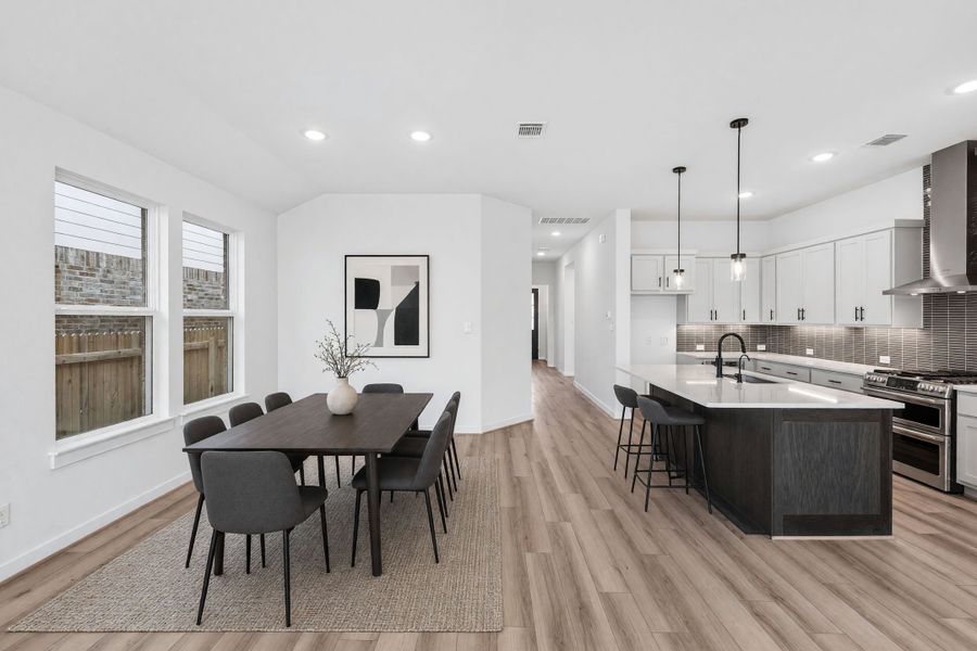 Furnished interior view inside a new home in Santa Rita Ranch, Liberty Hill (Image 5).