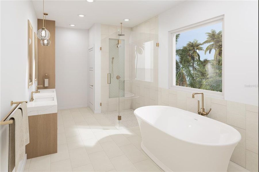 Furnished interior view inside a new home in , Anna Maria (Image 5).