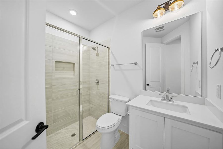 Furnished interior view inside a new home in Estates at Rockhill, Frisco (Image 11).