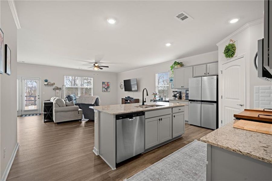 Furnished interior view inside a new home in Lost Creek, Dallas (Image 6).