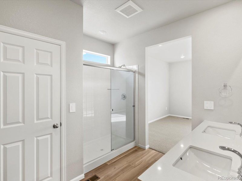 Furnished interior view inside a new home in Poudre Heights: The Lakes Collection, Windsor (Image 9).