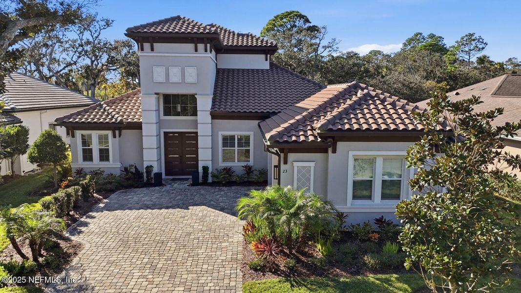 Front exterior of a new home in , Palm Coast, FL, highlighting curb appeal (Image 29).
