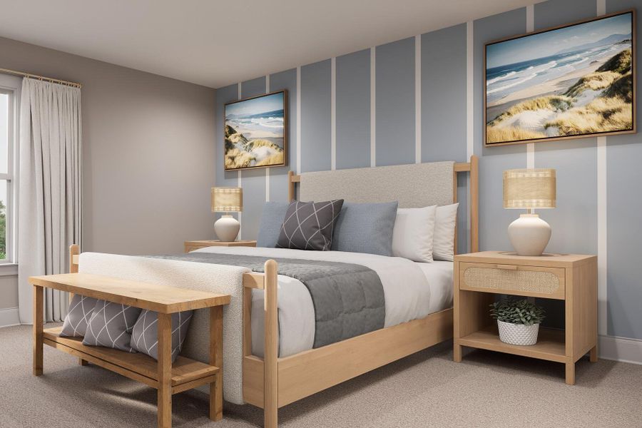 Furnished interior view inside a new home in Rivers Reach, Yemassee (Image 11).