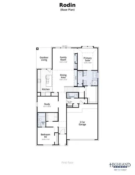 2D floor plan layout of this home in Emory Glen, Magnolia, TX (Image 5).