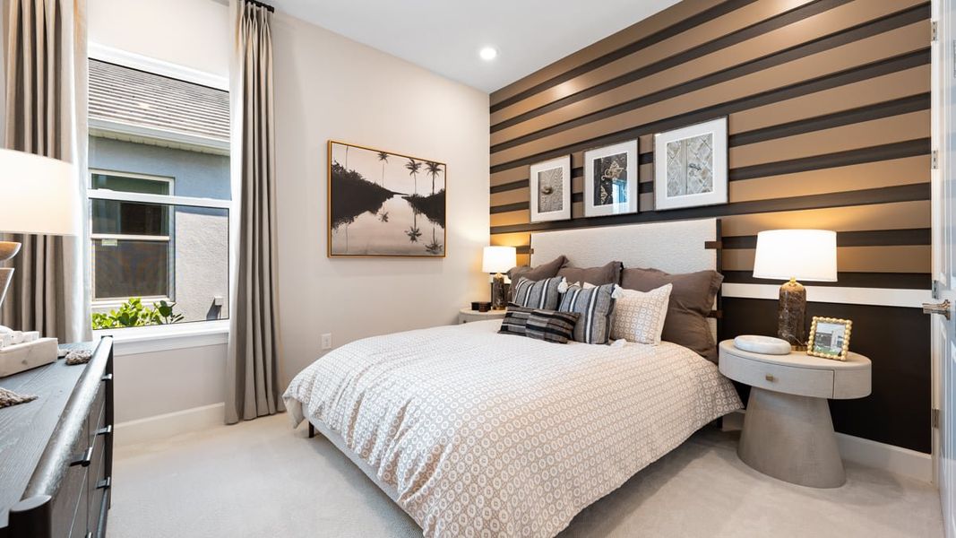 Representative furnished interior of a home built from the Cresta by Taylor Morrison in Skye Ranch Community Group Page, Sarasota (Image 12).