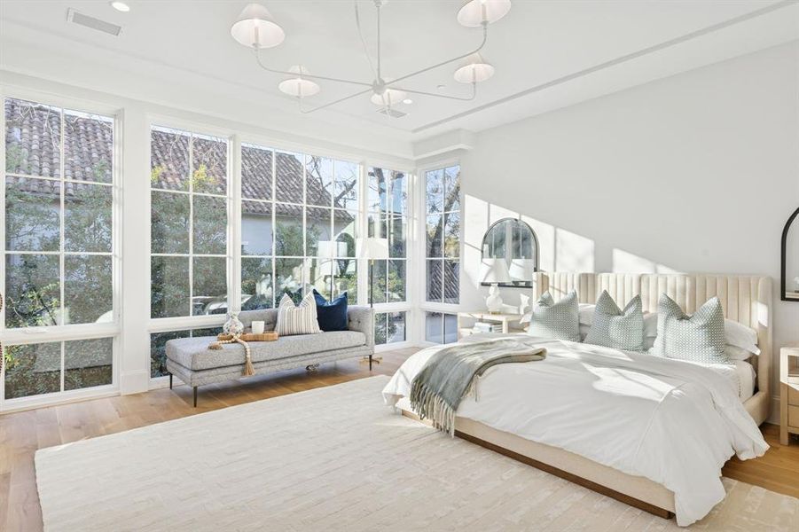 Furnished interior view inside a new home in Highland Park, Dallas (Image 25).