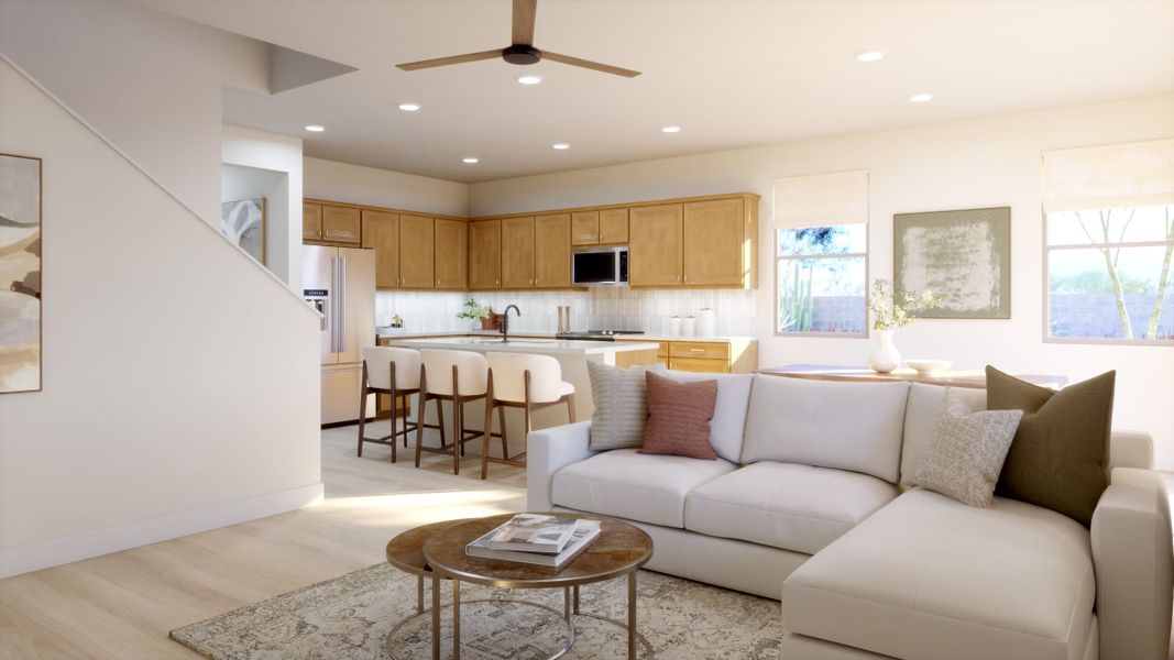 Great Room | Leo at Rialta | New Homes in Mesa, AZ by Landsea Homes