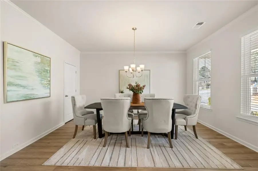 Furnished interior view inside a new home in Hillbrooke Preserve, Conyers (Image 38).
