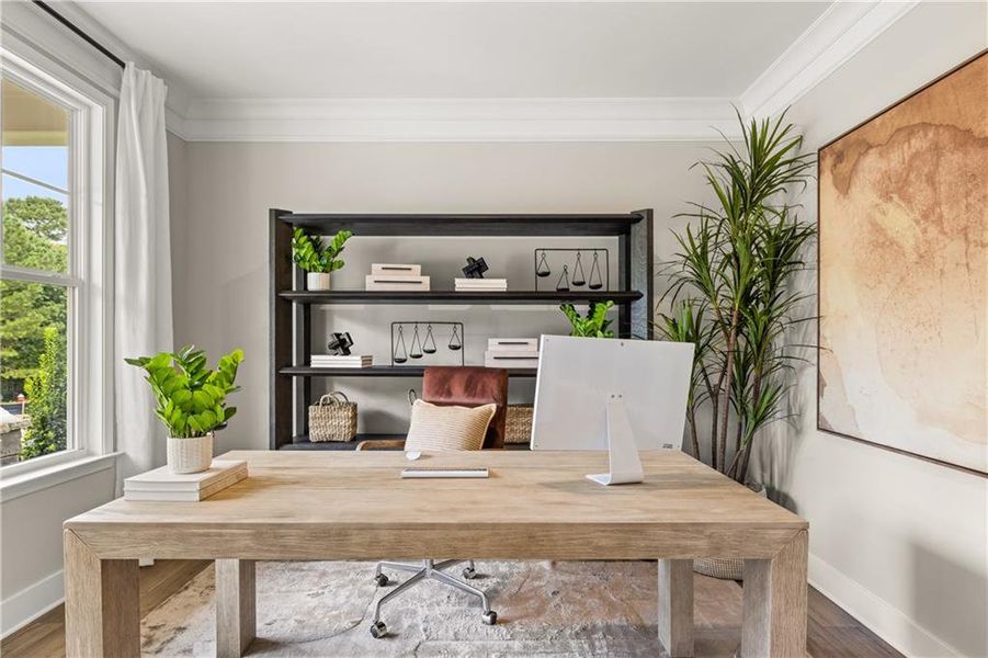 Furnished interior view inside a new home in Wellington Estates, Madison (Image 17).
